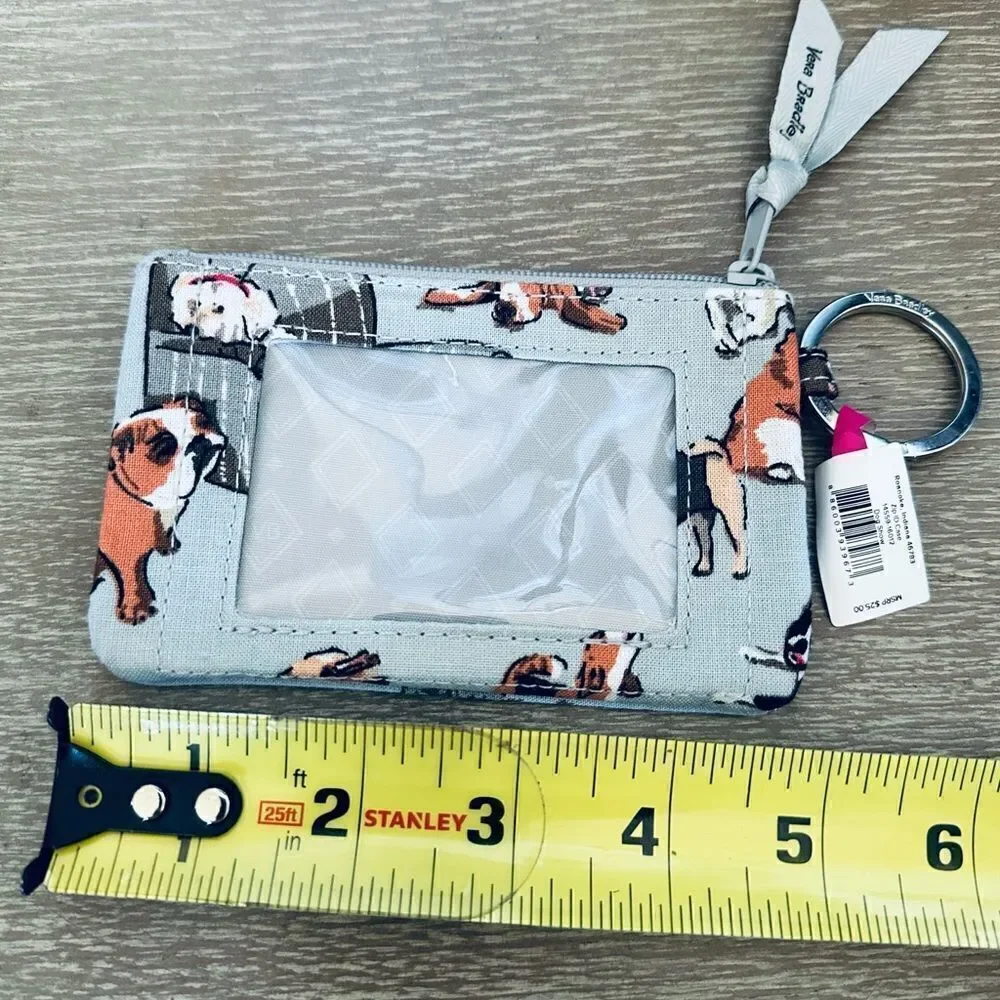Vera Bradley Dog Show Zip ID Coin Purse Wallet